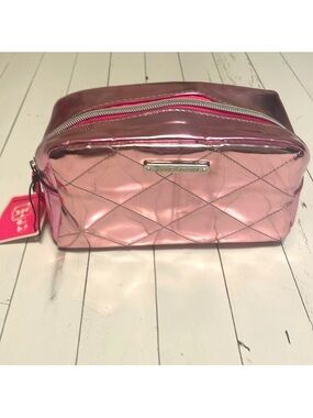 NWT Juicy Couture Pink Metallic Makeup bag